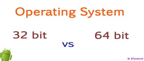 Difference Between 32 Bit And 64 Bit Operating System 87android