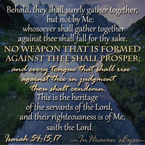 My declaration today is no weapon formed against me shall prosper and every tongue that rises up in judgment will be condemned in the name of jesus! No Weapon That Is Formed Against Thee Shall Prosper | Thou shall prosper, Prosper, Christian quotes