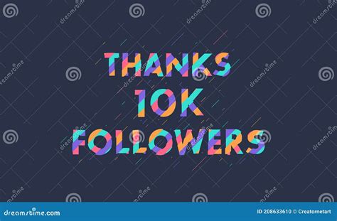 Thanks 10k Followers 10000 Followers Celebration Modern Colorful