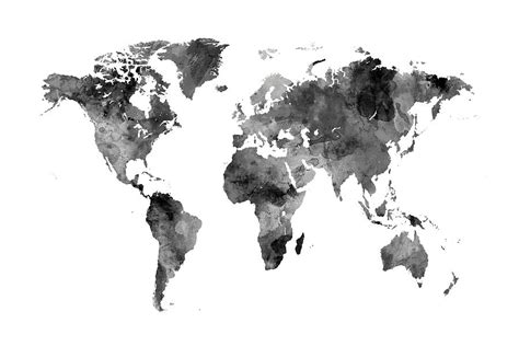 Genau aus diesem grund wenn du gute weltkarte umrisse tests suchst, findest du diese zum beispiel bei der stiftung. Map of the World Map Watercolor Digital Art by Michael ...