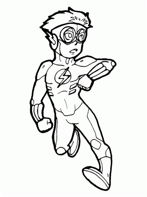 They are excellent activities for young children. Kid Flash Coloring Pages - Coloring Home