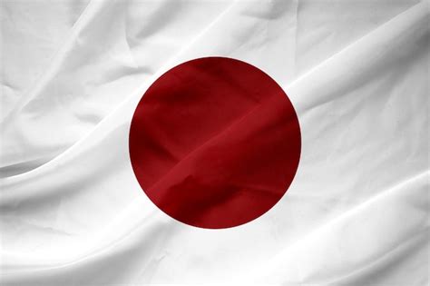 A Bandeira Nacional Do Japão Foto Premium