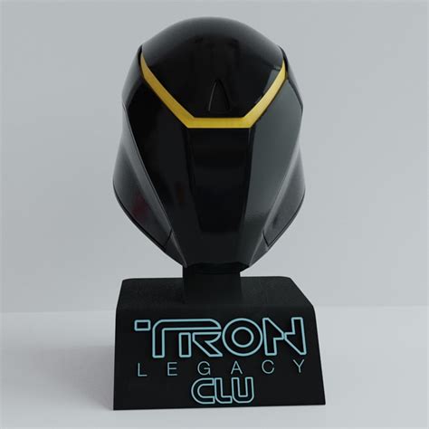 Stl File Tron Legacy Clu Helmet・3d Printer Model To Download・cults