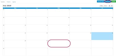 Printable Employee Booked Time Off Calendar Calendar Template 2021