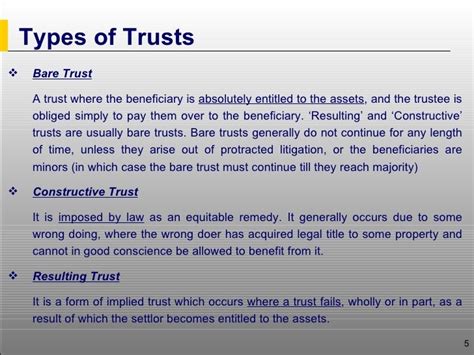 The Different Types Of Constructive Trusts The Blackwell Firm