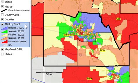 Maricopa County Zip Code Map Area Rate Map Metro Map Zip Code Map Map