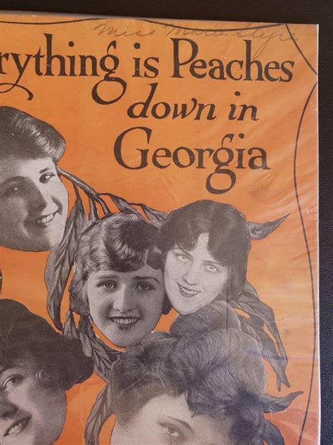 Vintage Sheet Music Everything Is Peaches Down In Etsy