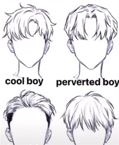 Different Anime Boy Hair Styles In 2021 Drawing Hair Tutorial Boy