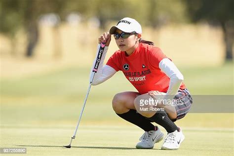 Momoka Miura Of Japan Prepares To Putt During The Second Round Of The