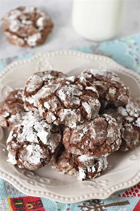 Mint Chocolate Crinkle Cookies Adventures Of Mel