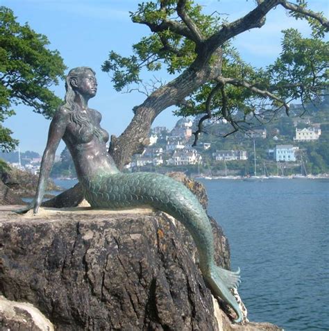 Contemporary Life Size Bronze Sculpture Of A Mermaid By Elisabeth