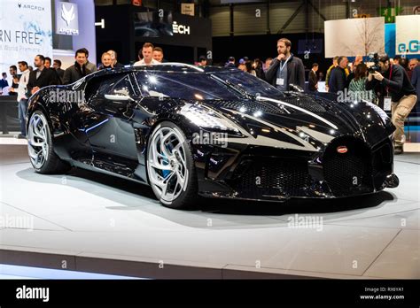 Geneva Switzerland March 5 2019 One Off 19 Million Dollar Bugatti