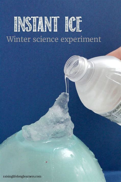 Instant Ice Winter Science Experiment For Kids Raising Lifelong Learners