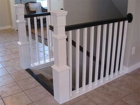 Railing system or individual banister pieces railing, newel post, spindles. TDA decorating and design: Before & After DIY Stair ...