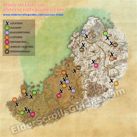 Wrothgar Survey Maps Elder Scrolls Online Guides