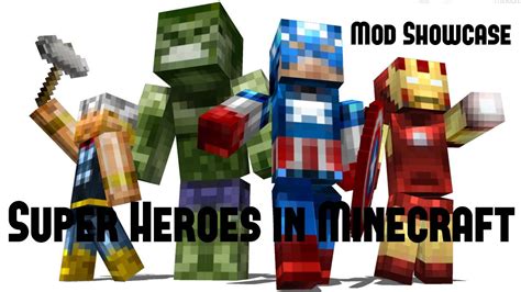 Minecraft Mod Showcase Super Heroes In Minecraft Youtube