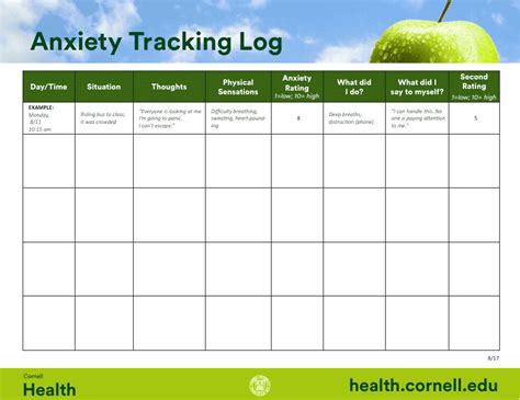 Anxiety Tracker Pdf Printable Anxiety Tracker Pdf Stjboon