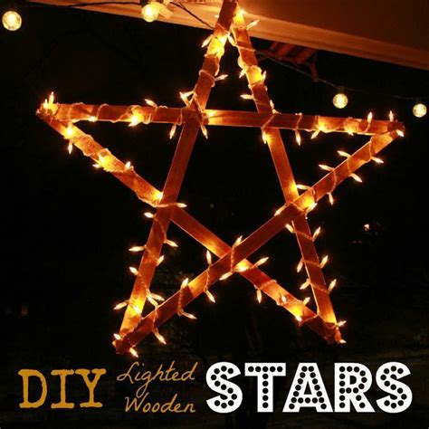 How To Make Diy Lighted Wooden Stars Diy Christmas Star Diy