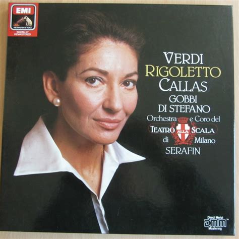 Giuseppe Verdi Rigoletto Callas Gobbi Di Stefano Zaccaria Teatro