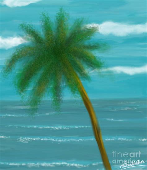Palm Tree Digital Art By Chitra Helkar
