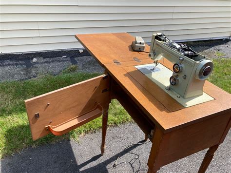 Vintage Sears Kenmore Sewing Machine In Cabinet W Accessories 56690211 Ebay