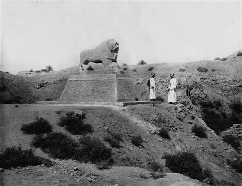 Babylon Basalt Lion Iraq Circa 1932 Photograph By Everett