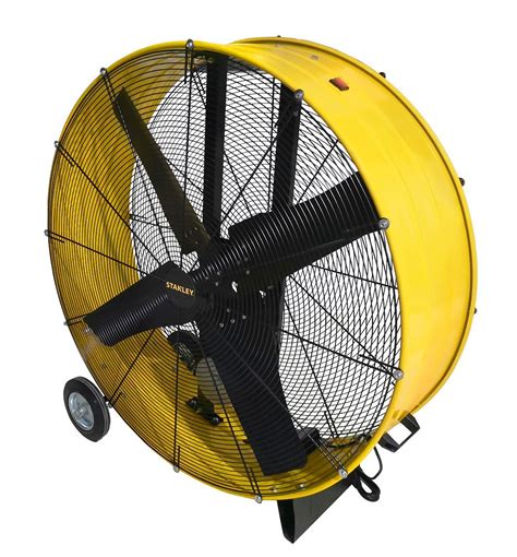 Stanley Industrial 36 High Velocity Floor Fan Rolling Drum Fan For