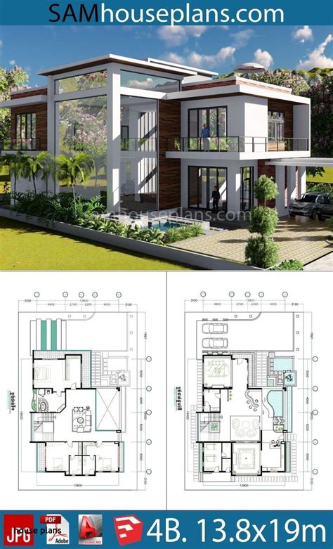 Contemporary Modern Home Plans Beach House Plans Mansion Floor Plan