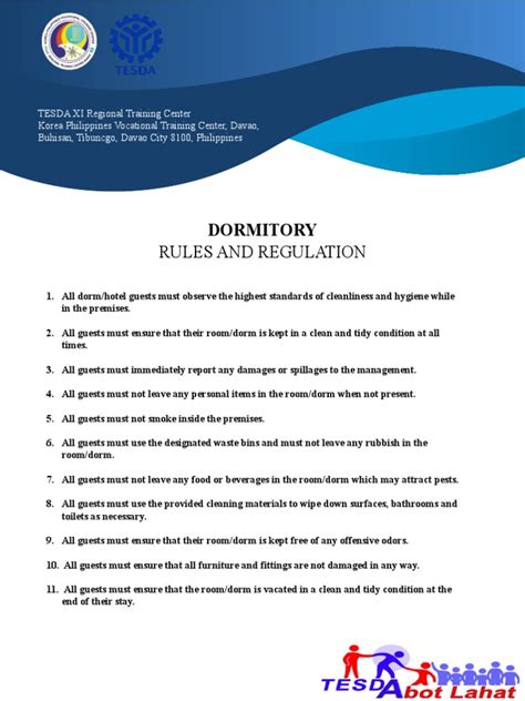 Dormitory Rules And Regulation Pdf