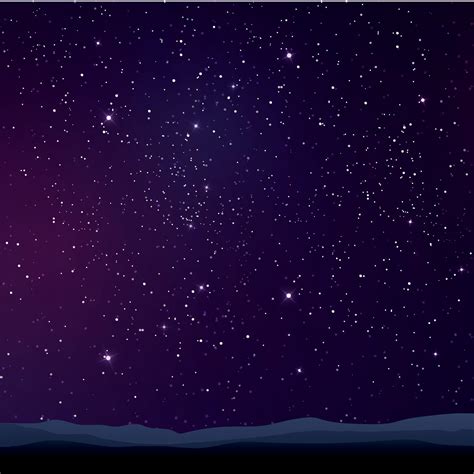 Starry Purple Sky Landscape 2662348 Vector Art At Vecteezy