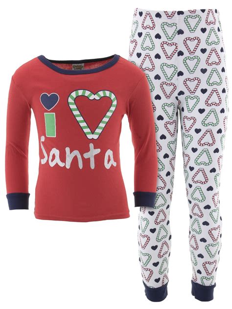 Sweet N Sassy Sweet N Sassy Girls Christmas Cotton Pajamas Walmart