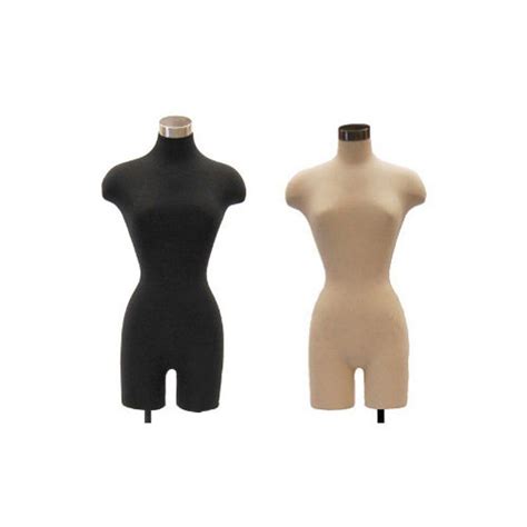 Female Dress Form Mannequin 34 Torso With Shoulders And Thighs Base