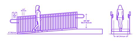 Ramp Handrails Vertical Dimensions And Drawings