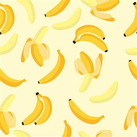 Premium Vector Banana Fruit Pattern Design
