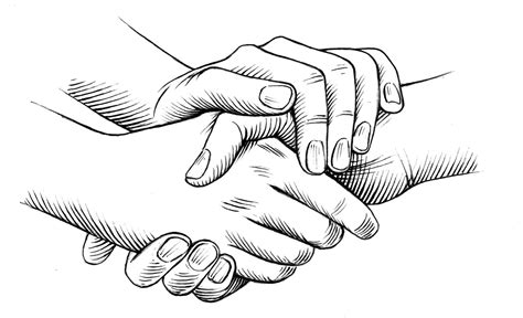 3 Hands Together Drawing Clip Art Library