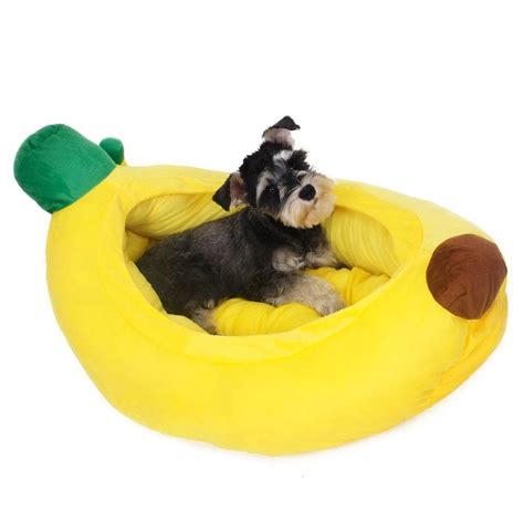 The only thing more adorable than your kitty, is our comfy cat banana bed! Imuzy Stylish Lovely Pet Dog Stuffed Bed Cozy Soft Fruit ...
