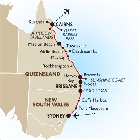 Reef Islands And Coast Gold Coast To Cairns Australia Tours Goway