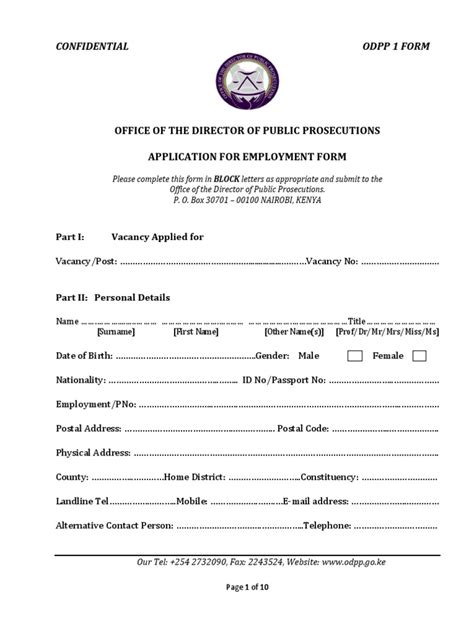 Application For Employment Form Pdf Academic Certificate Advocate