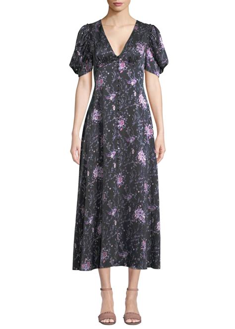 Loveshackfancy Delaney Floral Button Front Silk Long Dress Bergdorf