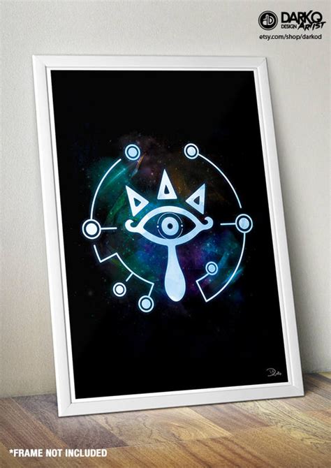Legend Of Zelda Sheikah Eye Signed Video Game Wall Art Poster Fine