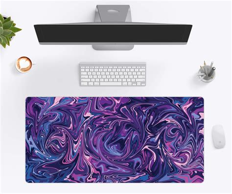 Purple Storm Desk Mat Gaming Mousepad Desk Pad Love Desk Mats