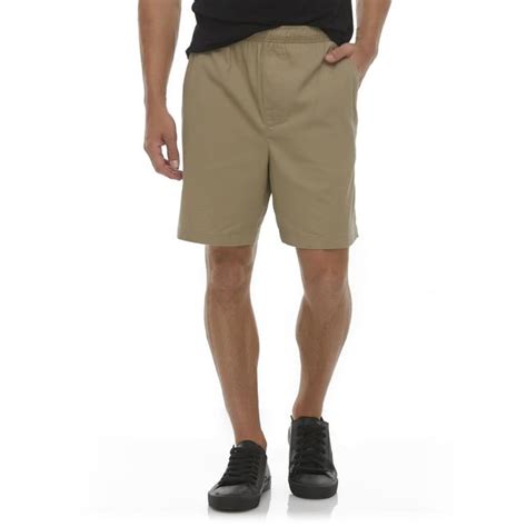 Basic Editions Mens Elastic Waist Shorts