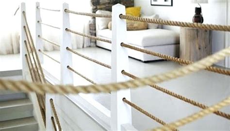 Rope railing pictures in different colors and styles and when you find. nautical rope deck railing rope railing image mobile home ...