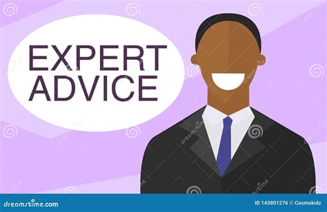 Expert Gives Advice Flat Design Stock Illustration Illustration Of