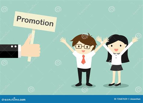 Business Concept Hand Offers Promotion To Businessman And Business