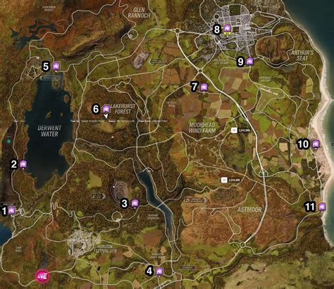 Map Of Players Houses In Forza Horizon 4 Forza Horizon 4 Game Guide