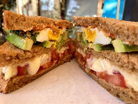 Club Sandwich Mit Avocado Ei Vegetarisch