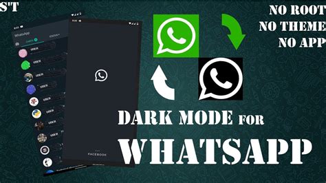 How To Get Dark Mode In Whatsapp No Root No Wa Tweaker No Themes