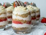Individual Strawberry Cheesecakes Pictures