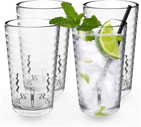 Buy Alimota Plastic Tumblers Cups [unbreakable Acrylic] Plastic Water Tumbler Drinking Glasses